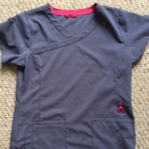 Carhartt Work Force Gray Scrub Top